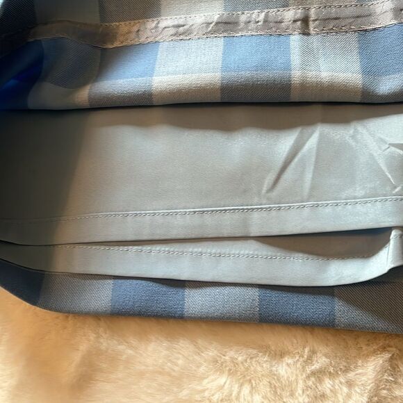 New! J. Crew Ruffle-trim sheath dress in gingham stretch crepe Blue Size 4 NWT - Picture 15 of 16